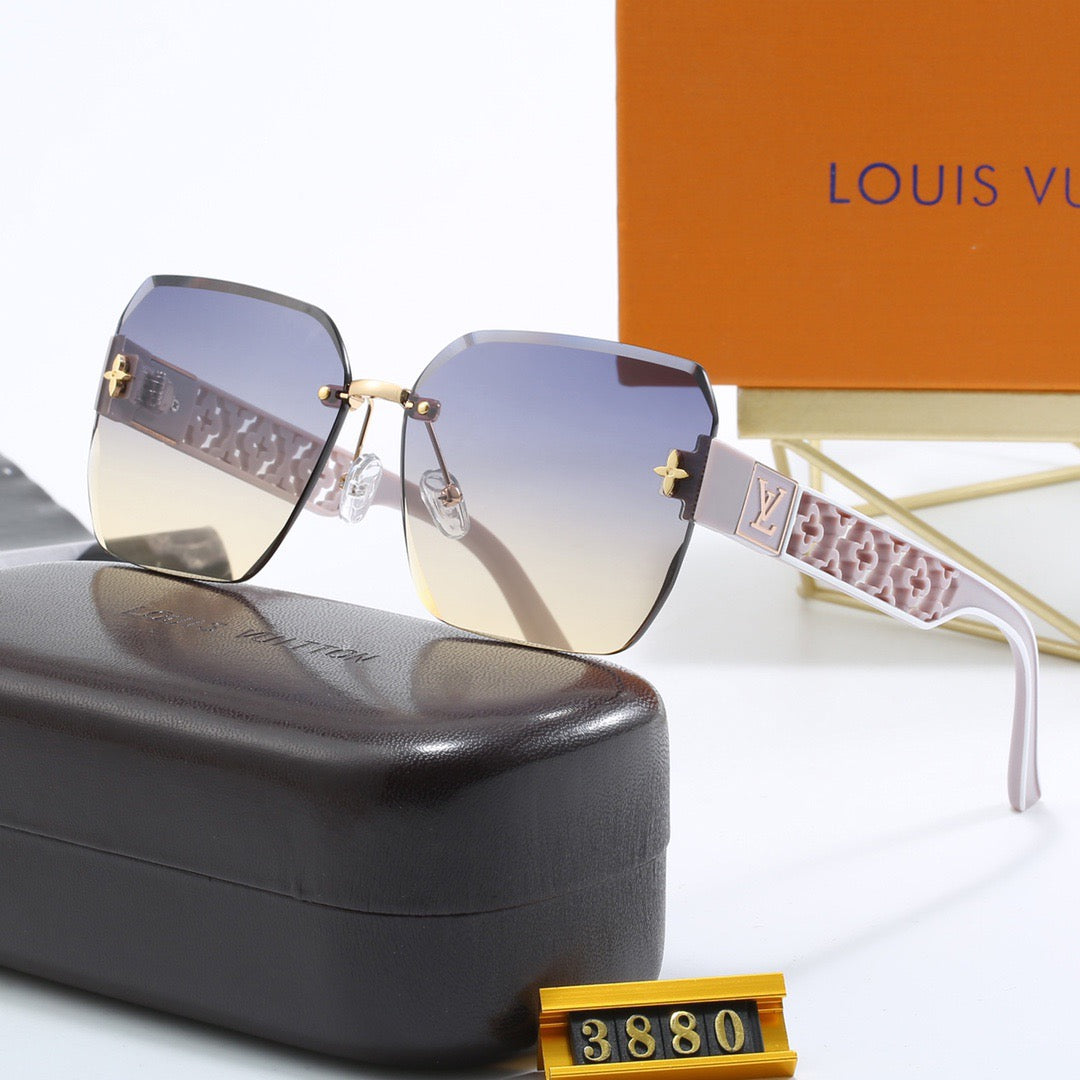 4-color fashionable LV letter sunglasses