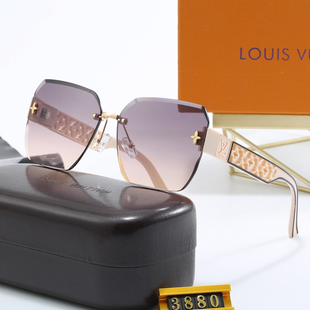 4-color fashionable LV letter sunglasses