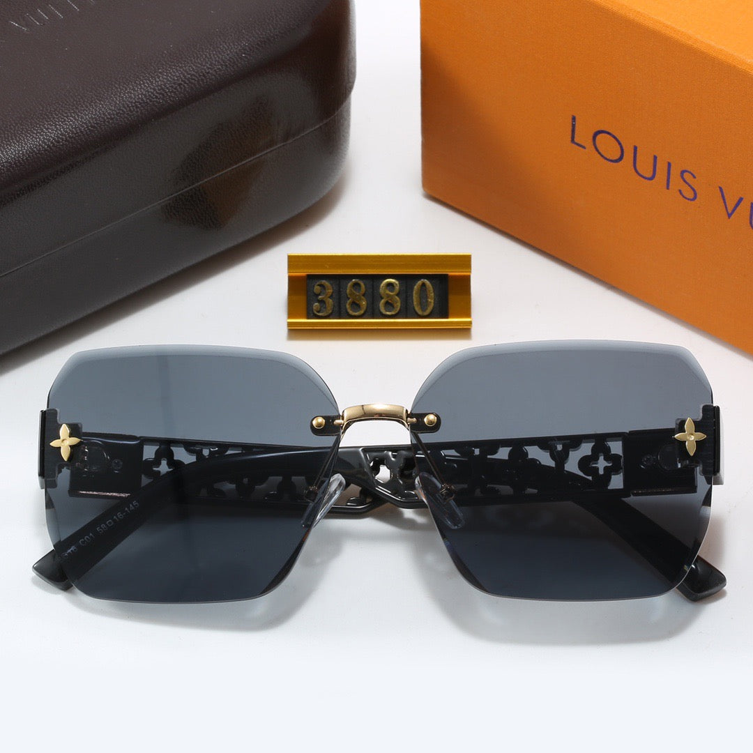 4-color fashionable LV letter sunglasses