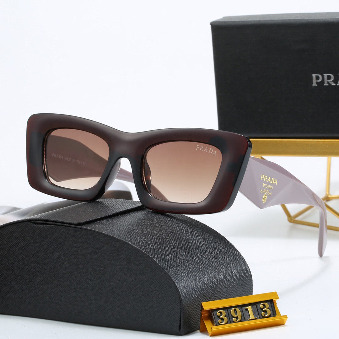 4-color fashionable PR letter temple sunglasses