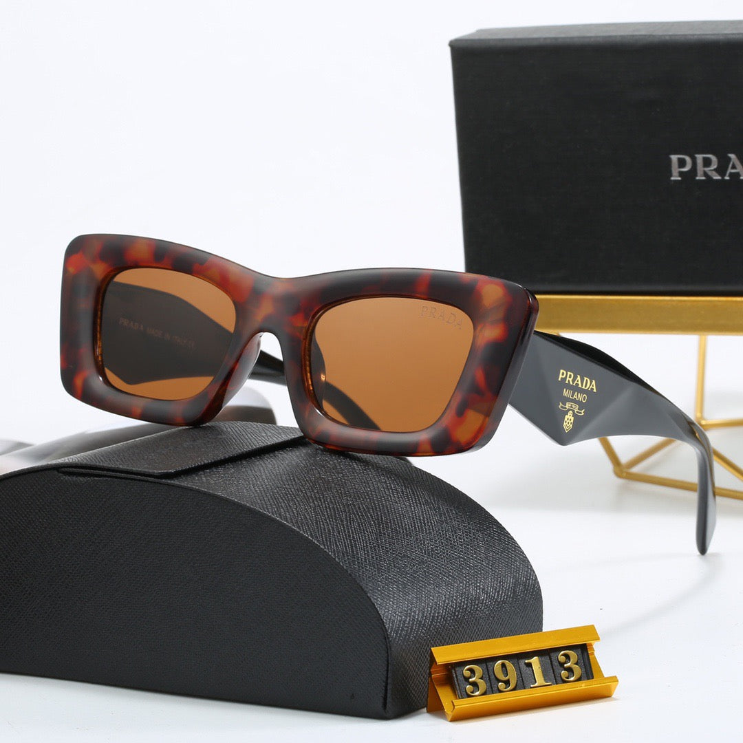 4-color fashionable PR letter temple sunglasses