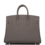 Hermès Birkin 25 Etain Togo Palladium Hardware