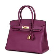 Hermès Birkin 30 Anemone Epsom Gold Hardware