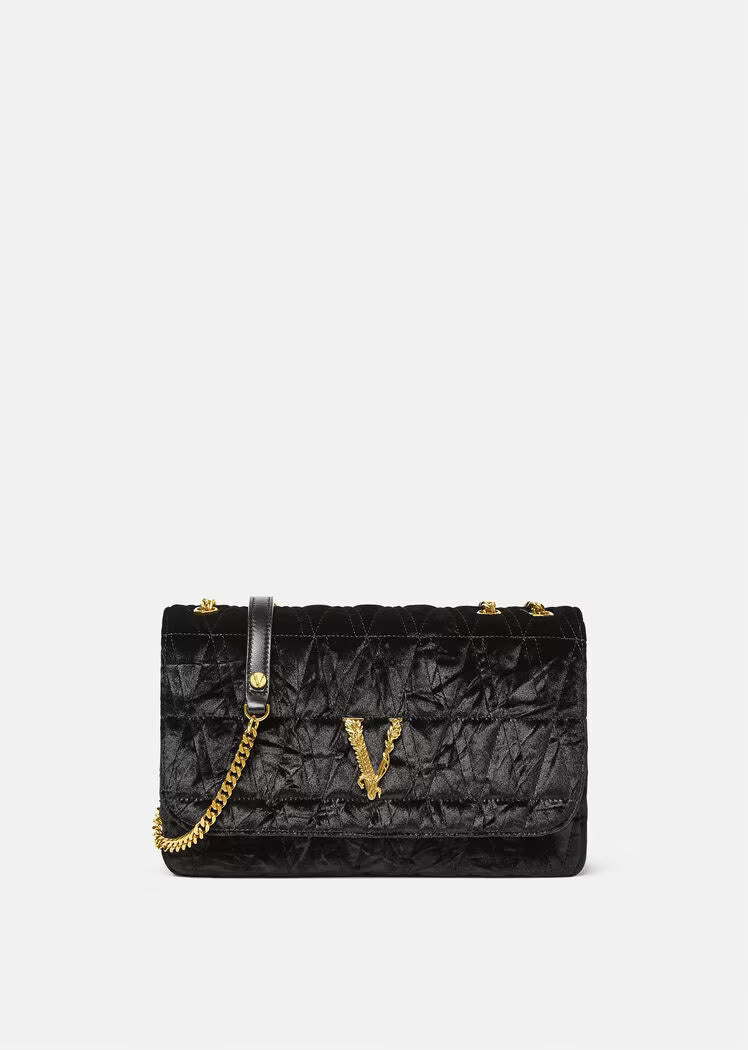 Virtus Velvet Shoulder Bag