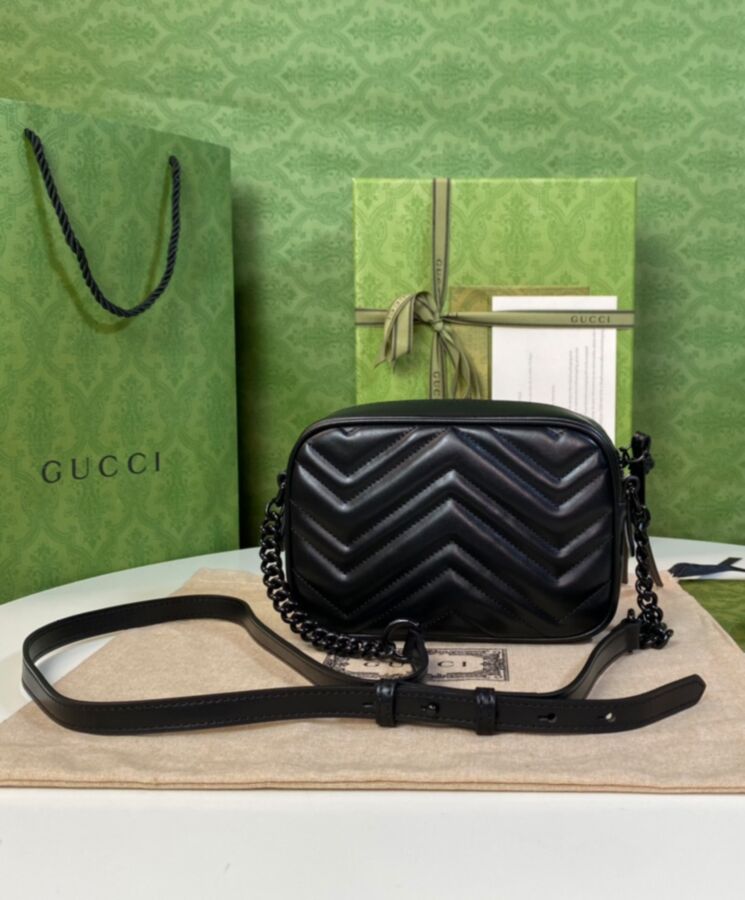 Gucci GG Marmont Mini Shoulder Bag Black