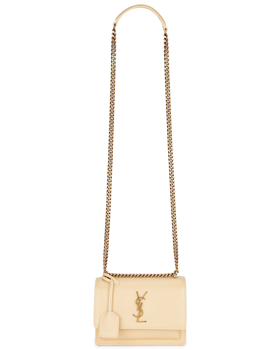 YSL Sunset Small Chain Bag in Smooth Leather