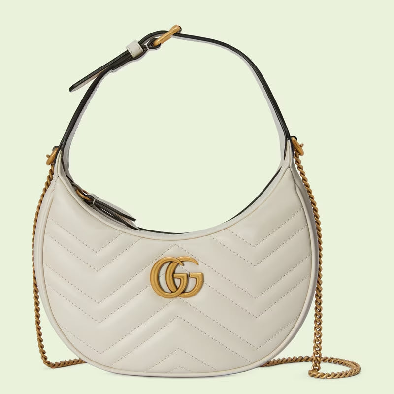 GG Marmont half-moon-shaped mini bag