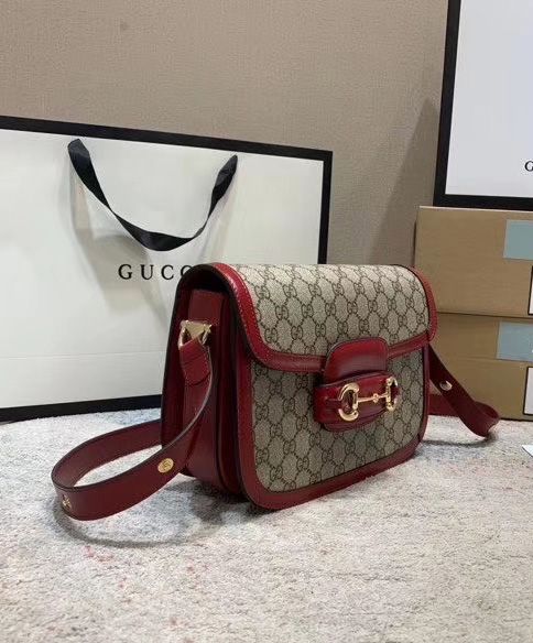 1955 Horsebit Bag 602204 Red