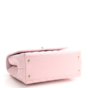 Caviar Quilted Small Coco Handle Flap Light Pink