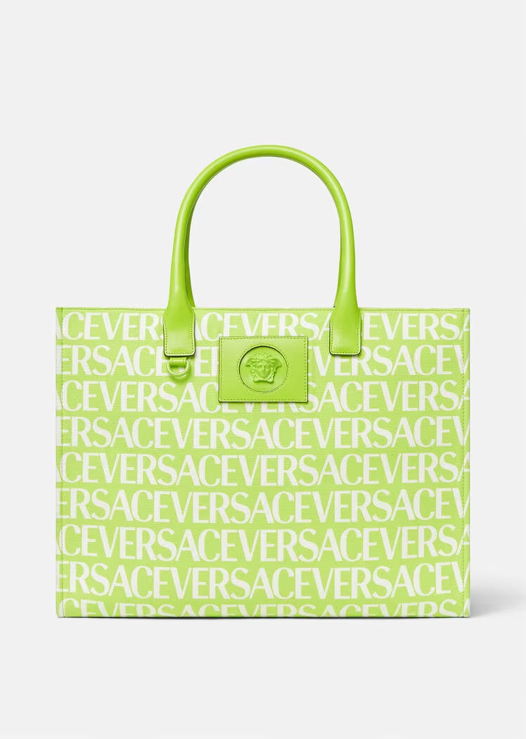 VERSACE ALLOVER LARGE TOTE BAG