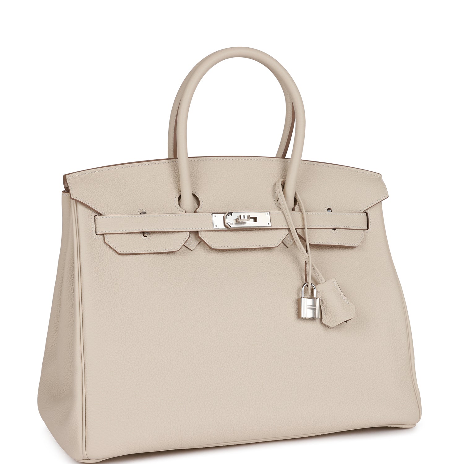 Hermès Birkin 35 Craie Togo Palladium Hardware