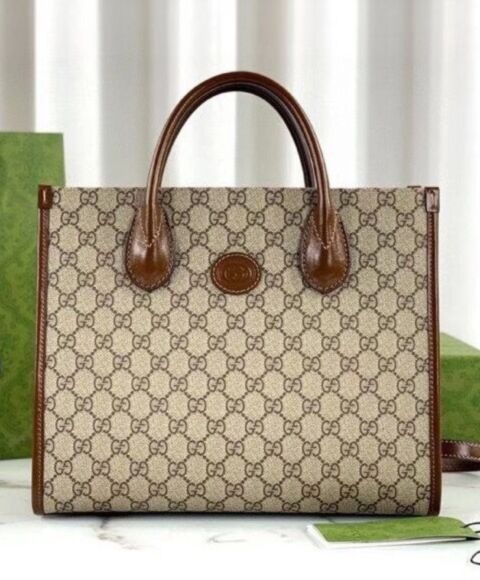 Gucci GG Small Tote Bag 659983 Coffee