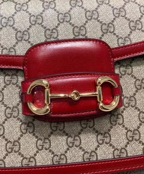 1955 Horsebit Bag 602204 Red