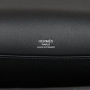 Hermès Geta Black Chevre Palladium Hardware