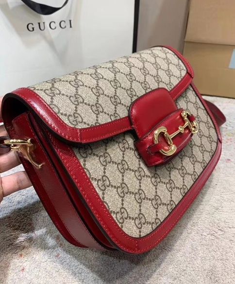 1955 Horsebit Bag 602204 Red