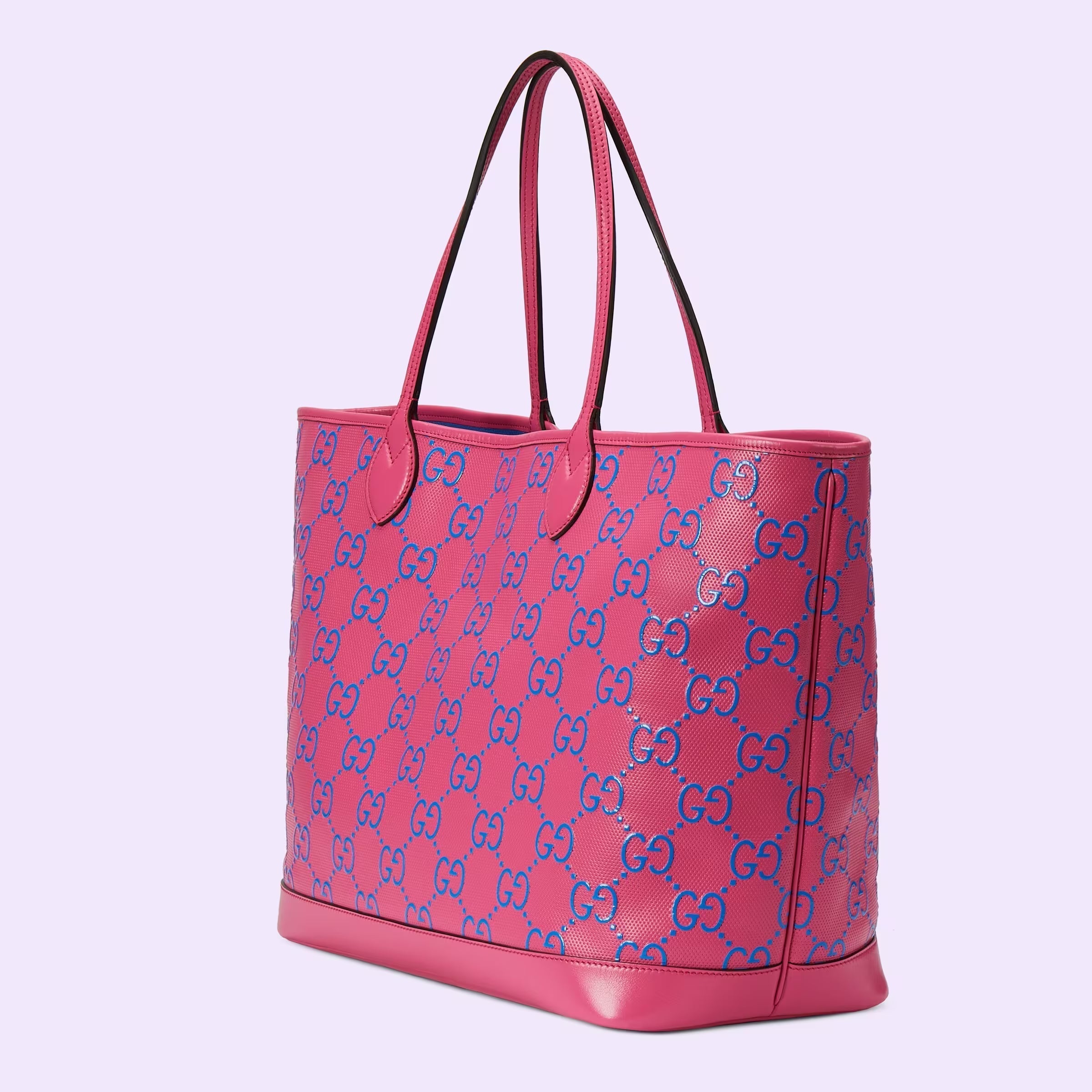 GG large embossed tote bag