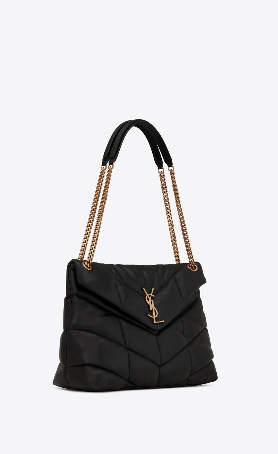 YSL Puffer Medium Chain Bag in Quilted Lambskin