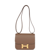 Hermès Constance 18 Etoupe Epsom Gold Hardware