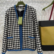 Woman Checkered long sleeved jacket