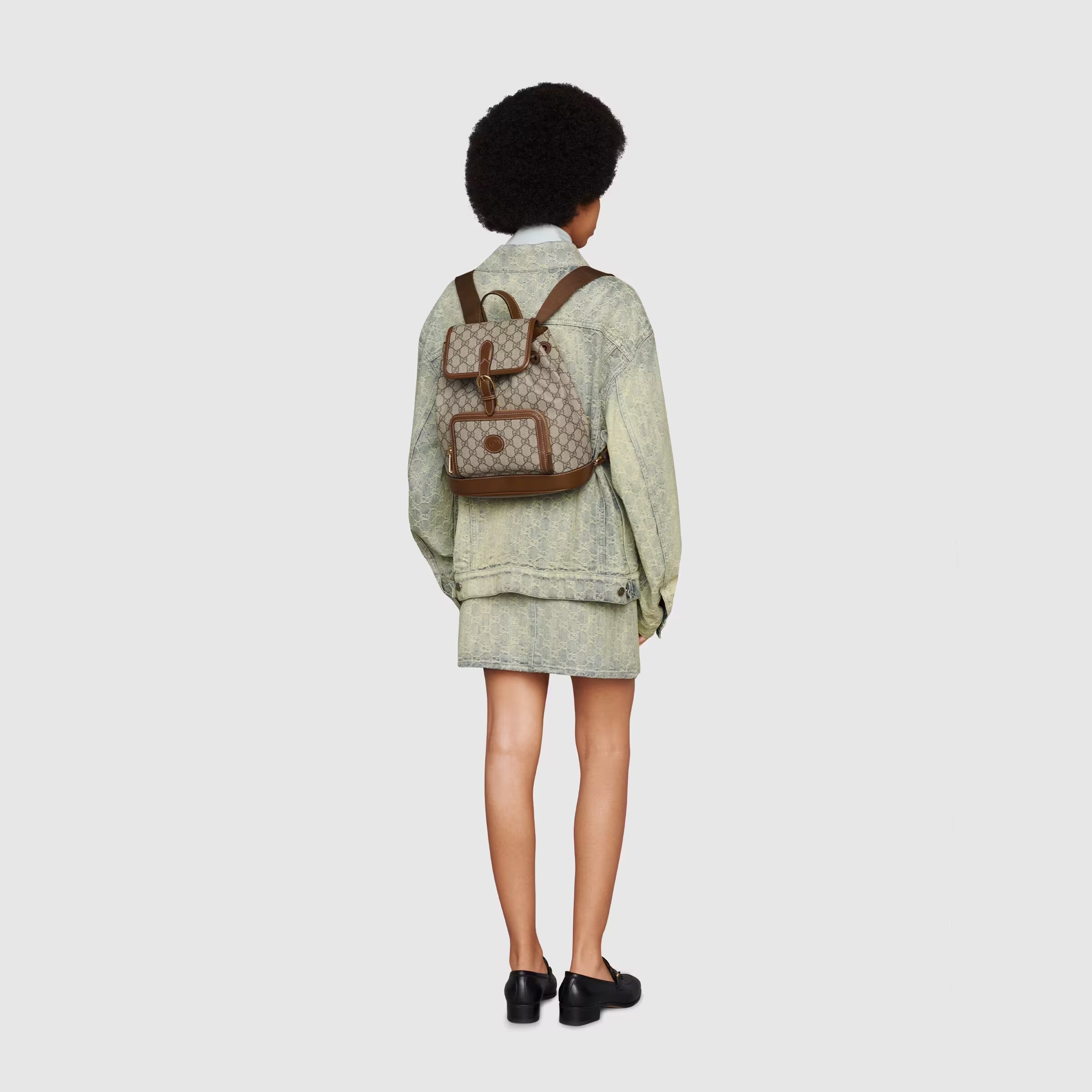 Backpack with Interlocking G