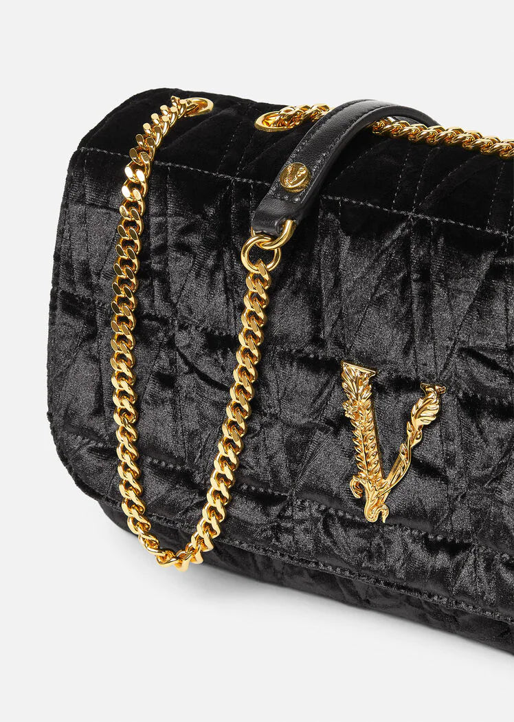 Virtus Velvet Shoulder Bag