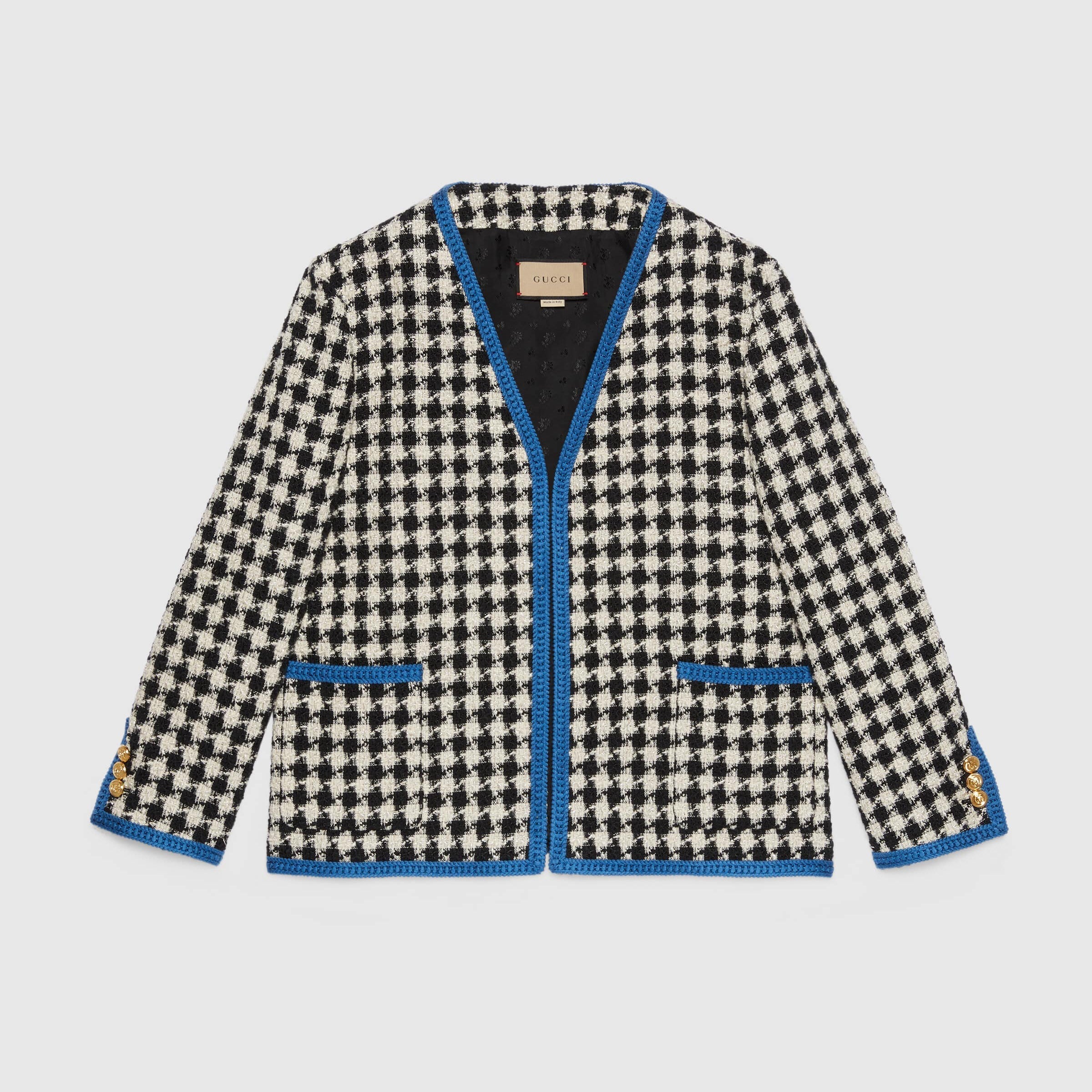 Woman Checkered long sleeved jacket