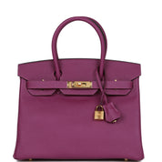 Hermès Birkin 30 Anemone Epsom Gold Hardware