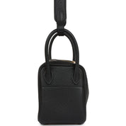 Hermès Mini Lindy Black Clemence Gold Hardware