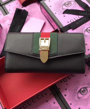 Gucci Sylvie leather continental wallet 476084