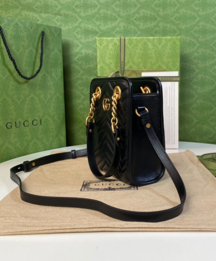 Gucci GG Marmont Matelasse Mini Bag Black