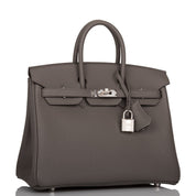 Hermès Birkin 25 Etain Togo Palladium Hardware