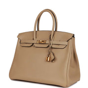 Hermès Birkin 35 Trench Clemence Gold Hardware