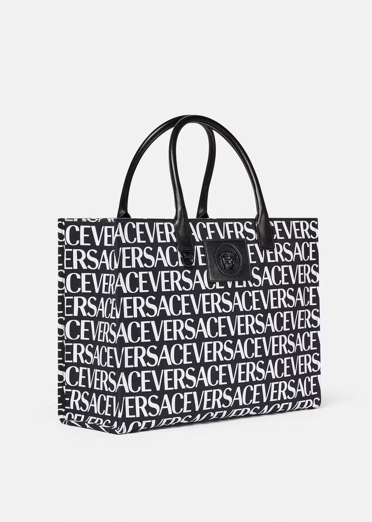 VERSACE ALLOVER LARGE TOTE BAG