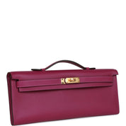 Hermès Kelly Cut Anemone Swift Gold Hardware