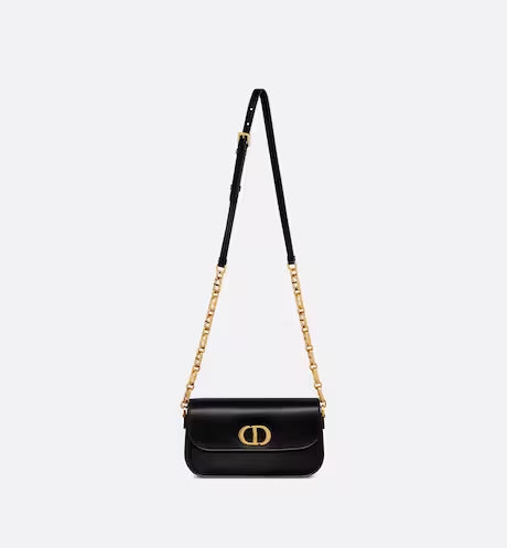 30 MONTAIGNE AVENUE BAG Black Box Calfskin