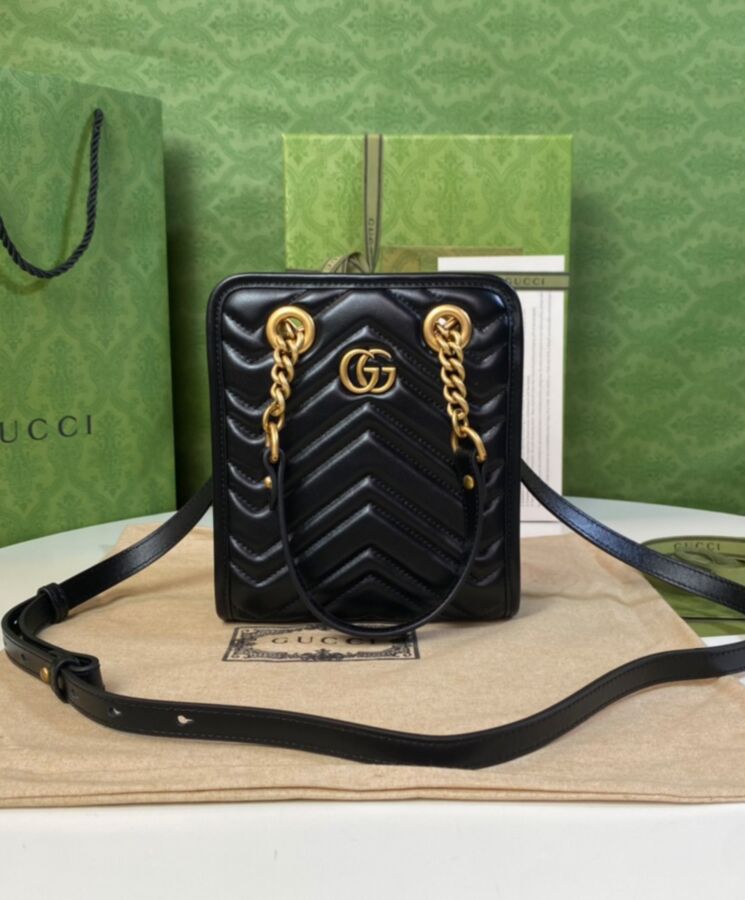 Gucci GG Marmont Matelasse Mini Bag Black