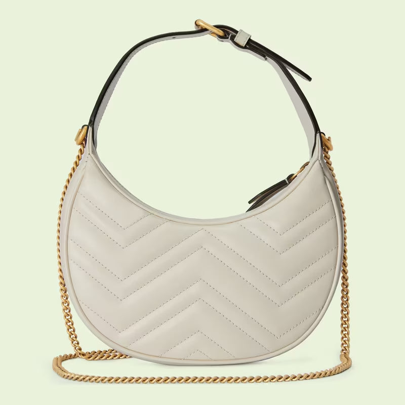 GG Marmont half-moon-shaped mini bag