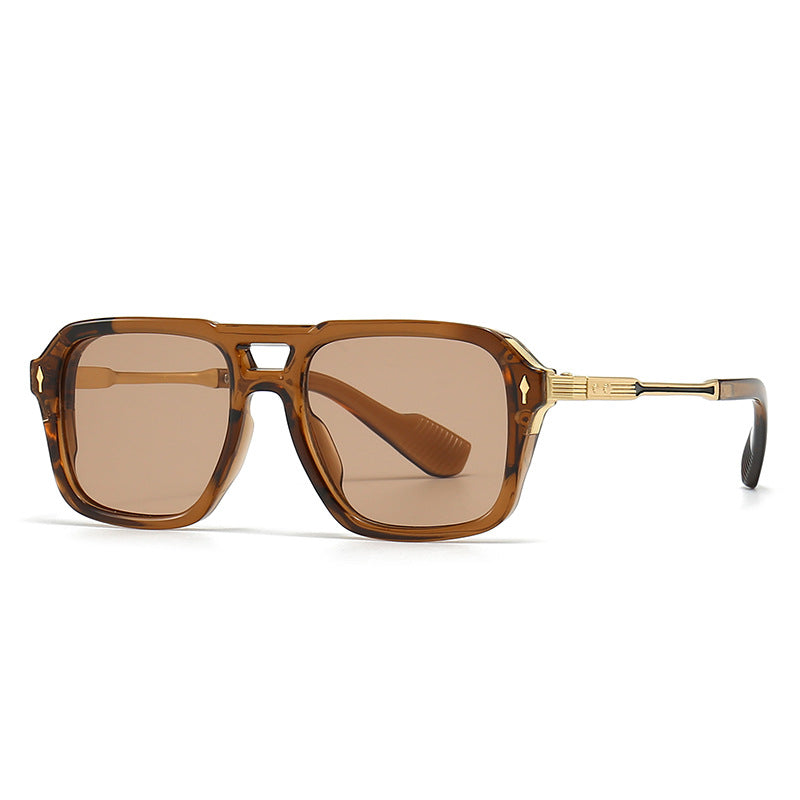 Vintage Double Girder Square Sunglasses