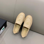 cc Loafers Beige For Women, Women's Shoes G36646