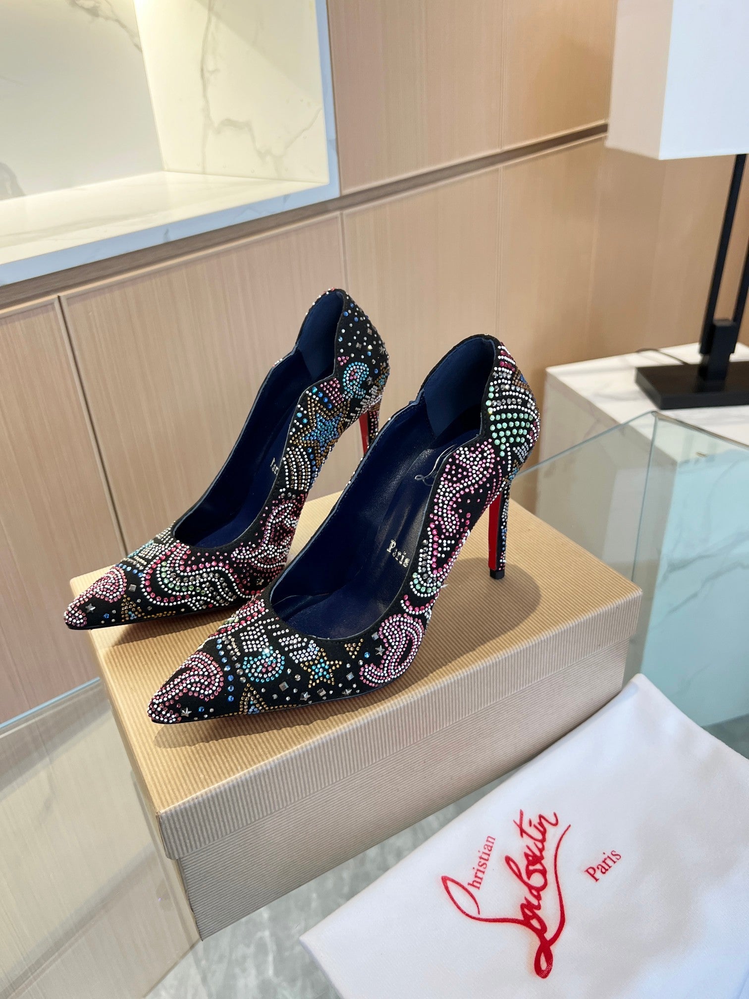 Chris Lou new arrival women shoes heels  10.5cm