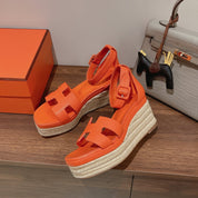 H Doll 40 Espadrilles Orange For Women 1.6in/4cm