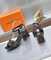 Louis new arrival summer shoes heels 6cm