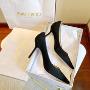 Jc Love Suede Pumps JC Emblem Black