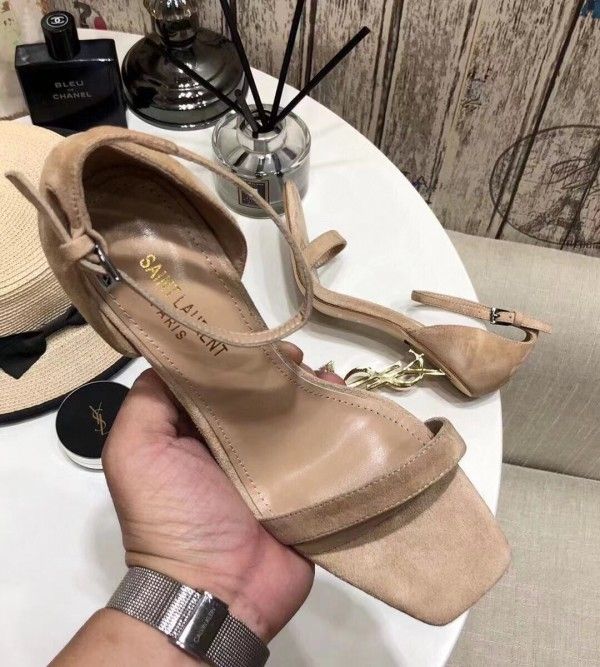 Saint Opyum 110mm Sandals Beige Suede