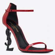 Saint Opyum 110mm Sandals Red Palent Leather