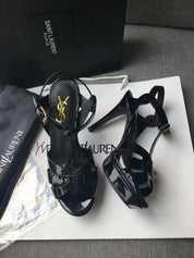 Saint Tribute Sandals Black Patent Leather