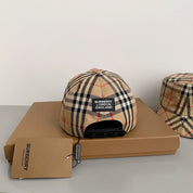 May new products - brown checkered baseball cap