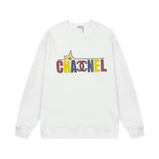 Colorful lettering crew neck shirt