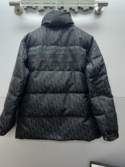 Stand-up collar jacquard Web down jacket&nbsp