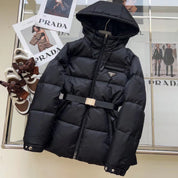 PD AW24 cropped waisted down jacket